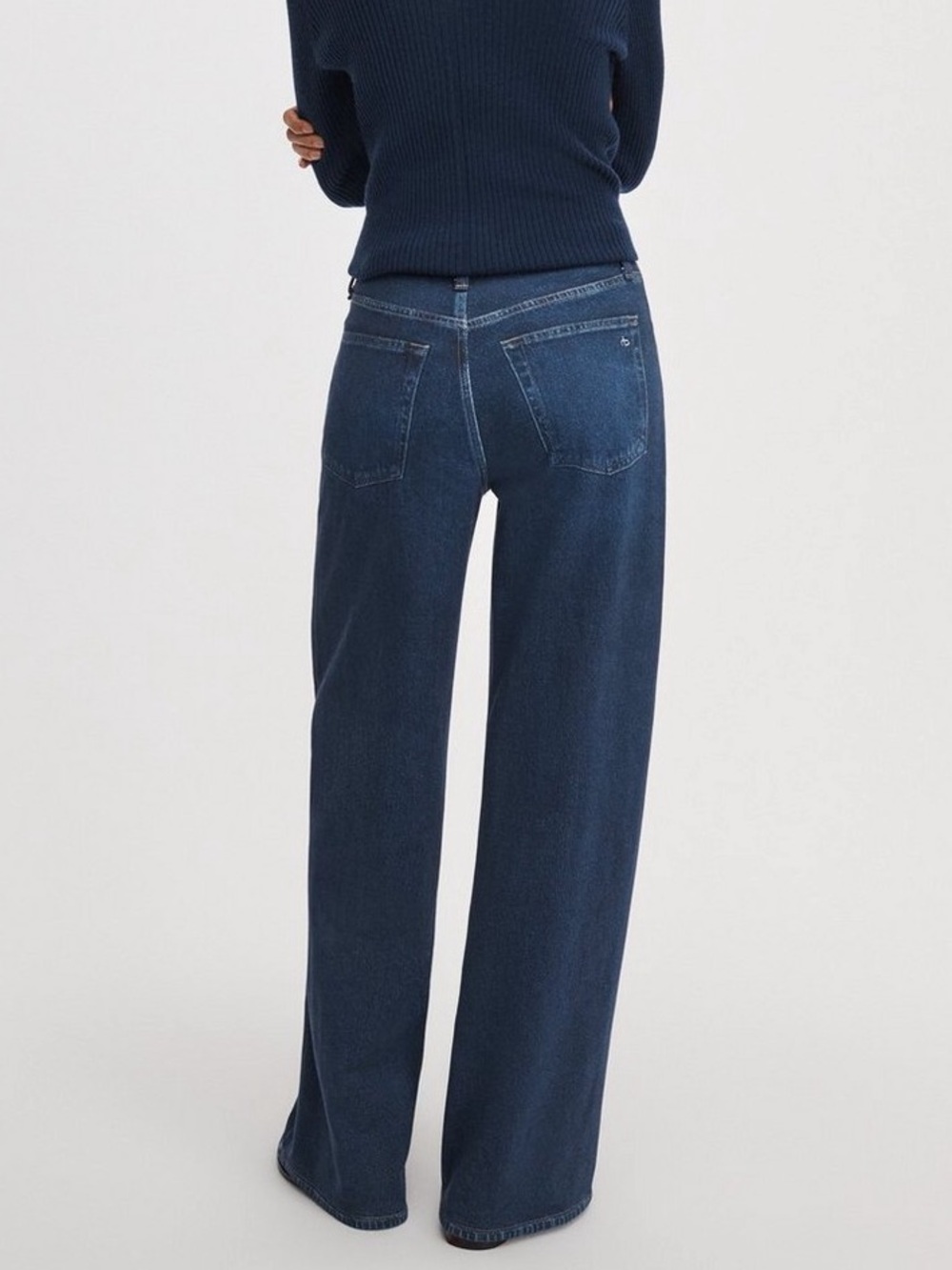 NWT Rag & Bone Miramar Sofie Wide Leg Cotton Terry Sweatpant Jeans size 26 - Picture 2 of 9